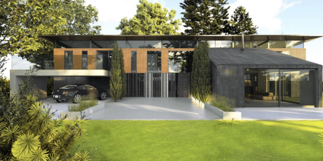 Proposed 3D visual - Front elevation