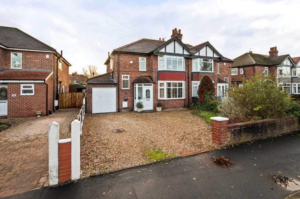3-bed semi-detached on Cavendish Road, Hazel Grove, SK7, £500,000