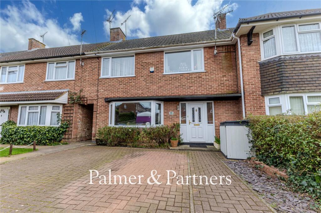 3-bed terraced on Montgomery Road, Ipswich, Suffolk, IP2, £240,000