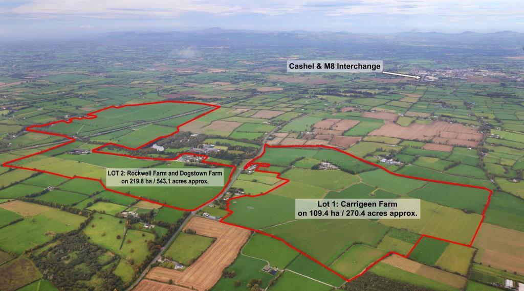 Main image of property: Lot 3 - Rockwell Farm (The Entire), Approx. 329.2 Ha (813.5 Acres), Cashel, County Tipperary, E25 F886