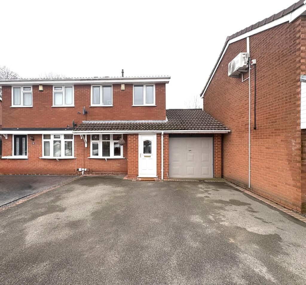 2-bed semi-detached on Bembridge Close, Coppice Farm, Willenhall, £230,000