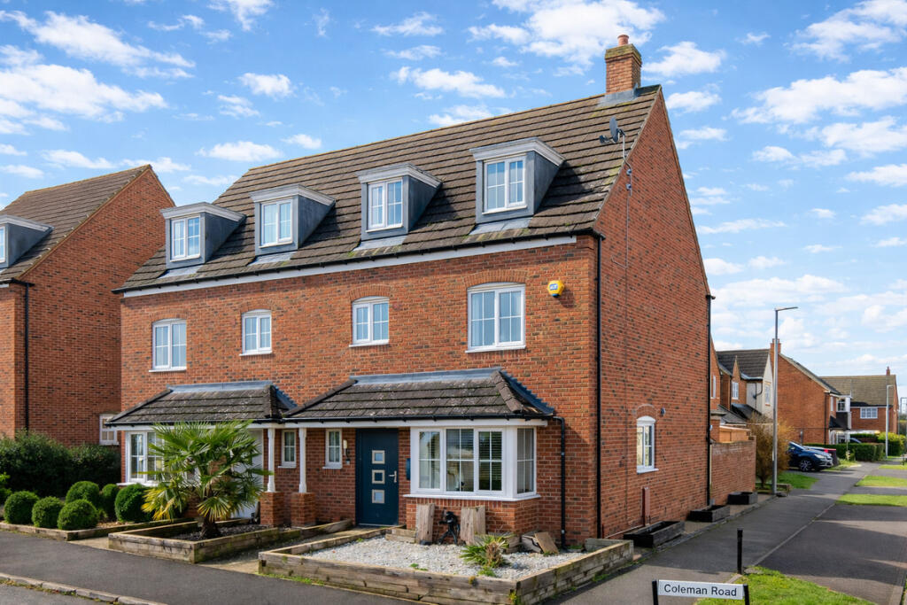 4-bed semi-detached on Coleman Road Newton Leys, Milton Keynes, MK3, £435,000