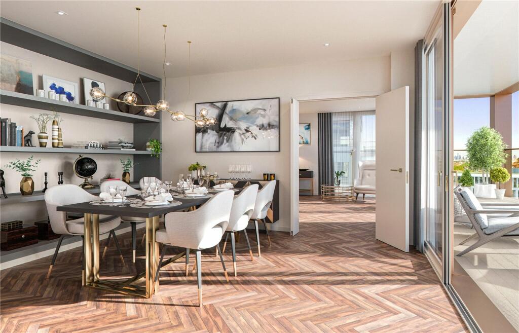 1-bed apartment on King's Road Park, King's Road, London, SW6, £950,000