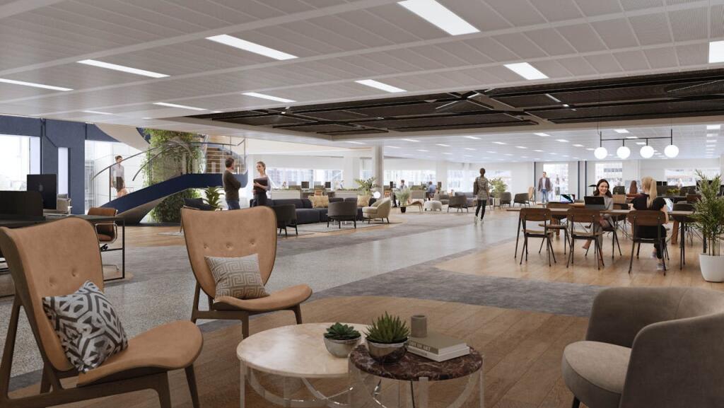 DRAFT indicative CGI of office fit-out