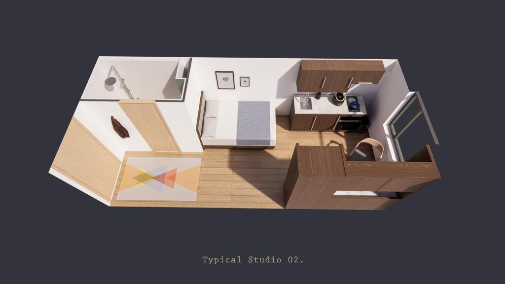Studio flat for rent