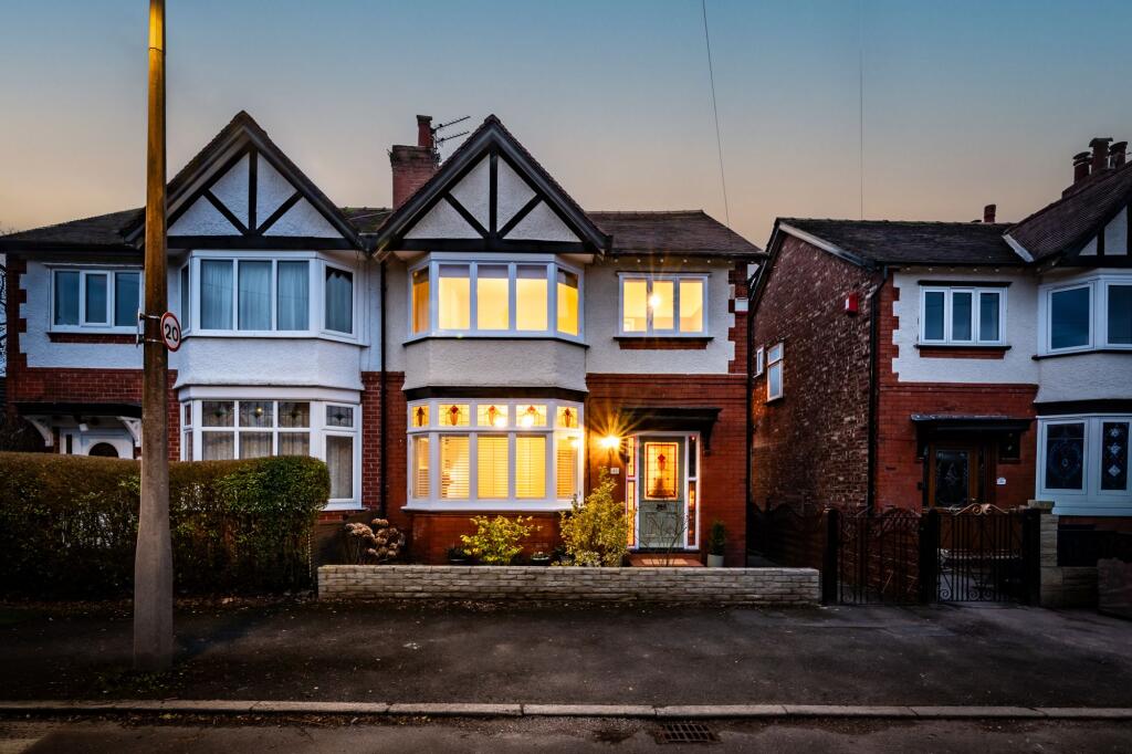 3-bed semi-detached on Seymour Road, Cheadle Hulme, SK8, £525,000