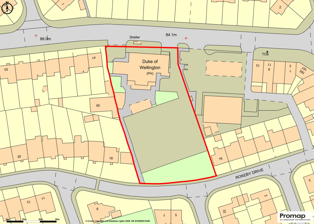 Duke of Wellington, Newcastle - Situation.png