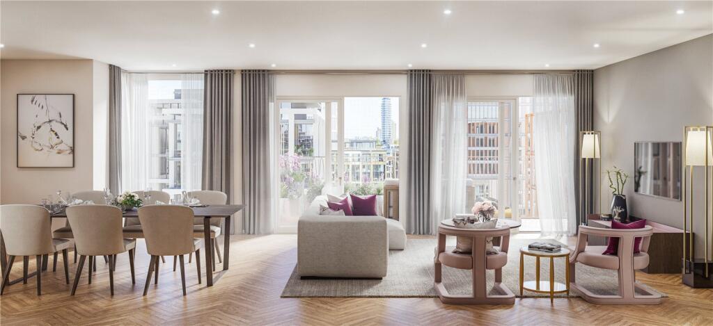 2-bed flat on King's Road Park, 
1 Sands End Lane, SW6, £1,370,000
