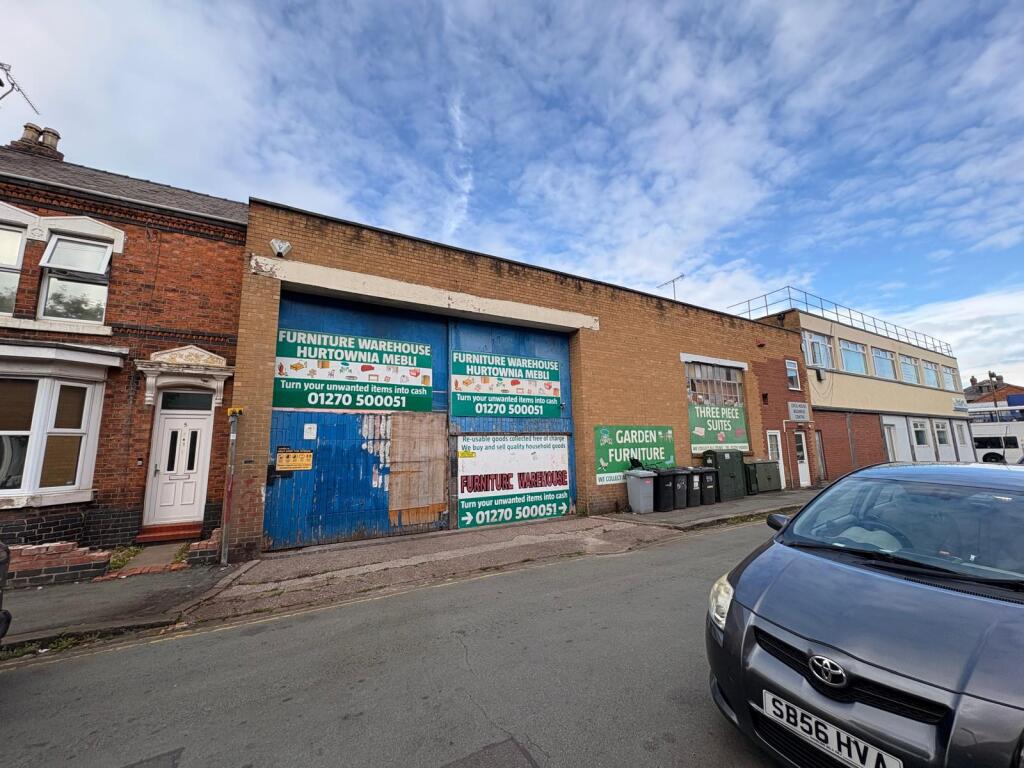Main image of property: Warehouse at Rear of Cecil House, Hightown , Crewe, Cheshire CW1 3BZ