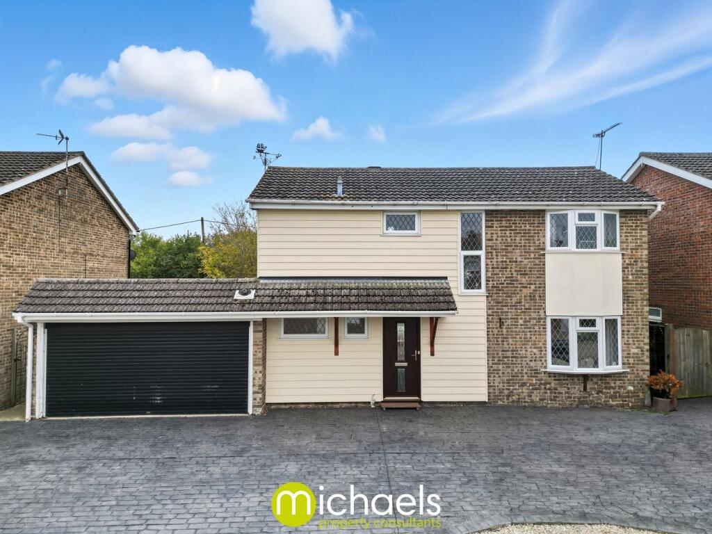 4-bed detached on Dinants Crescent, Marks Tey, Colchester, CO6, £450,000