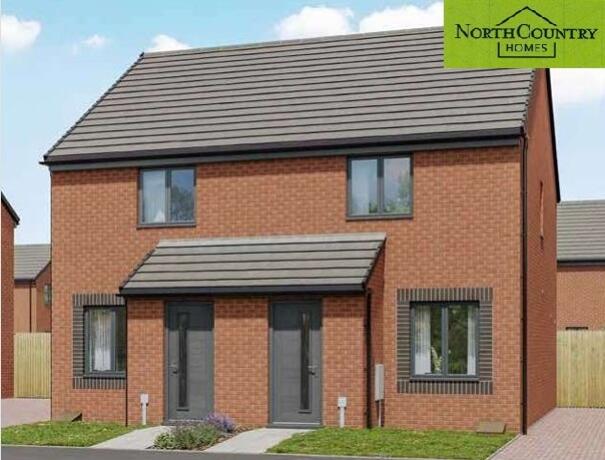 2-bed semi-detached on The Stonechat - Plot 4, Lingey Close, Sacriston, Durham, DH7, £174,995