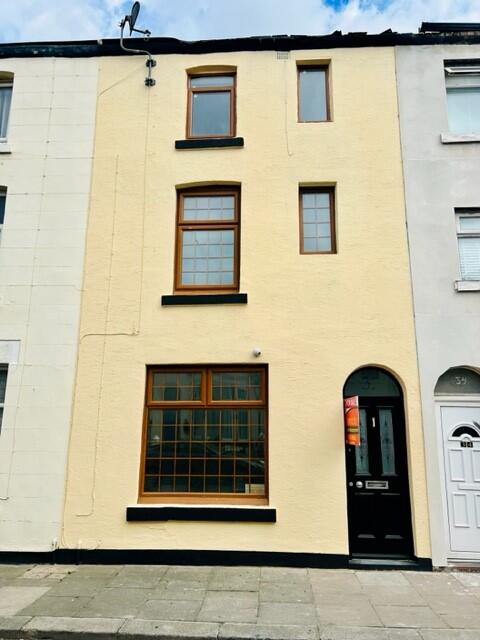 4-bed terraced on Hill Street, Blackpool, Lancashire, FY4, £85,000