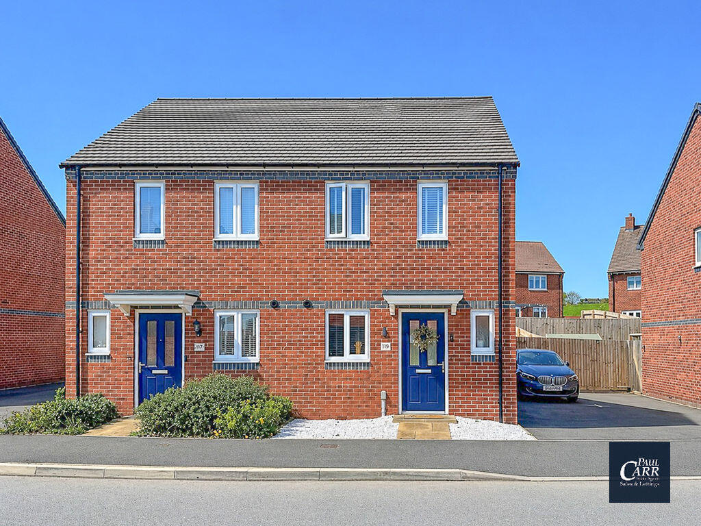 2-bed semi-detached on Bridgeman Way, Lichfield, WS14 0AL, £295,000