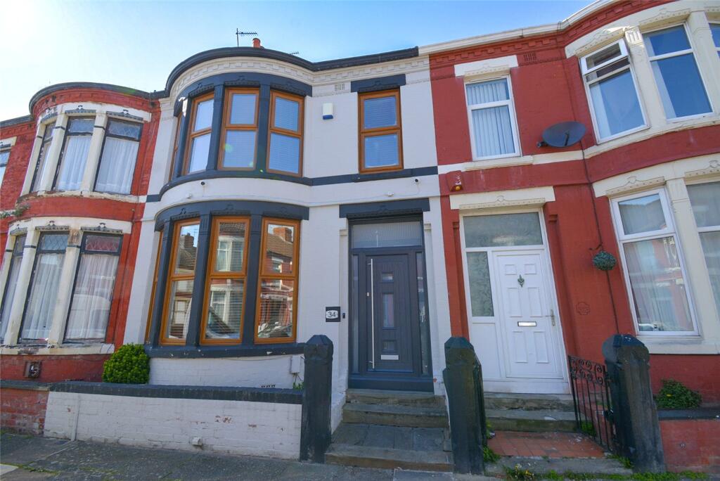 3-bed terraced on Lumley Road, Wallasey, Wirral, £160,000
