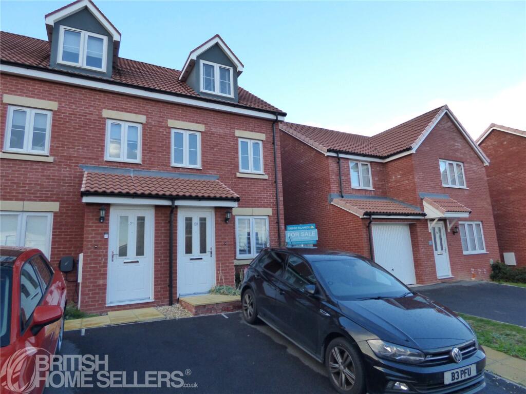 3-bed house on Bullion Grove, North Petherton, Bridgwater, Somerset, TA6, £225,000