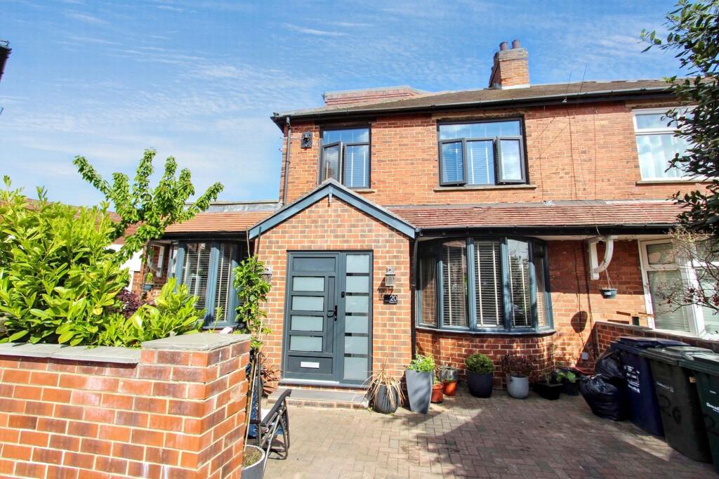 4-bed semi-detached on Tiverton Avenue, Grainger Park, Newcastle upon Tyne, Tyne and Wear, NE4 8SN, £400,000