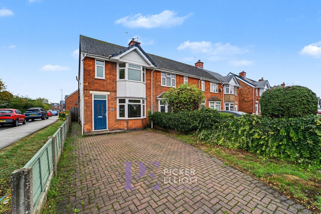 2-bed terraced on Tudor Road, Hinckley, LE10, £230,000
