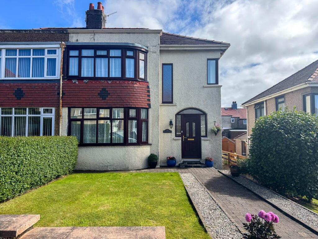 3-bed semi-detached on St Catherines Drive, Douglas, £320,000