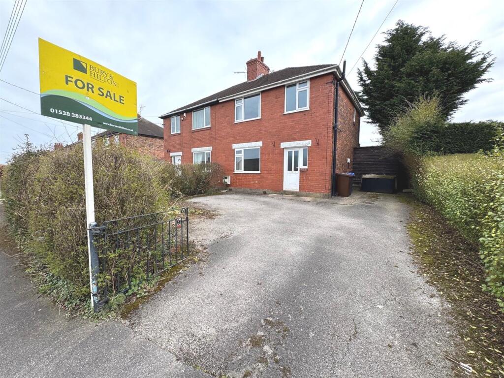 3-bed semi-detached on Woodlands Avenue, Cheddleton, Leek, £150,000