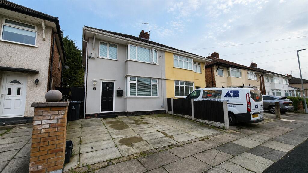 3-bed semi-detached on Jeffereys Crescent, Liverpool, Merseyside, L36, £220,000