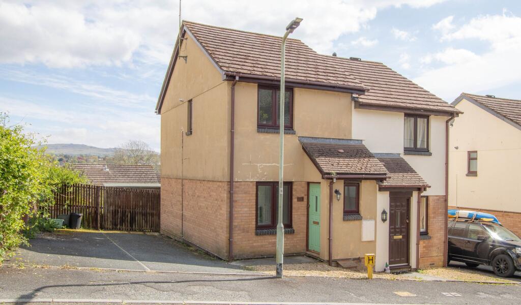 2-bed semi-detached on Deacons Green, Tavistock, PL19, £189,950