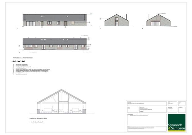 Plans &amp; Drawings PLOTS 2 &amp; 3 proposed elevations, 