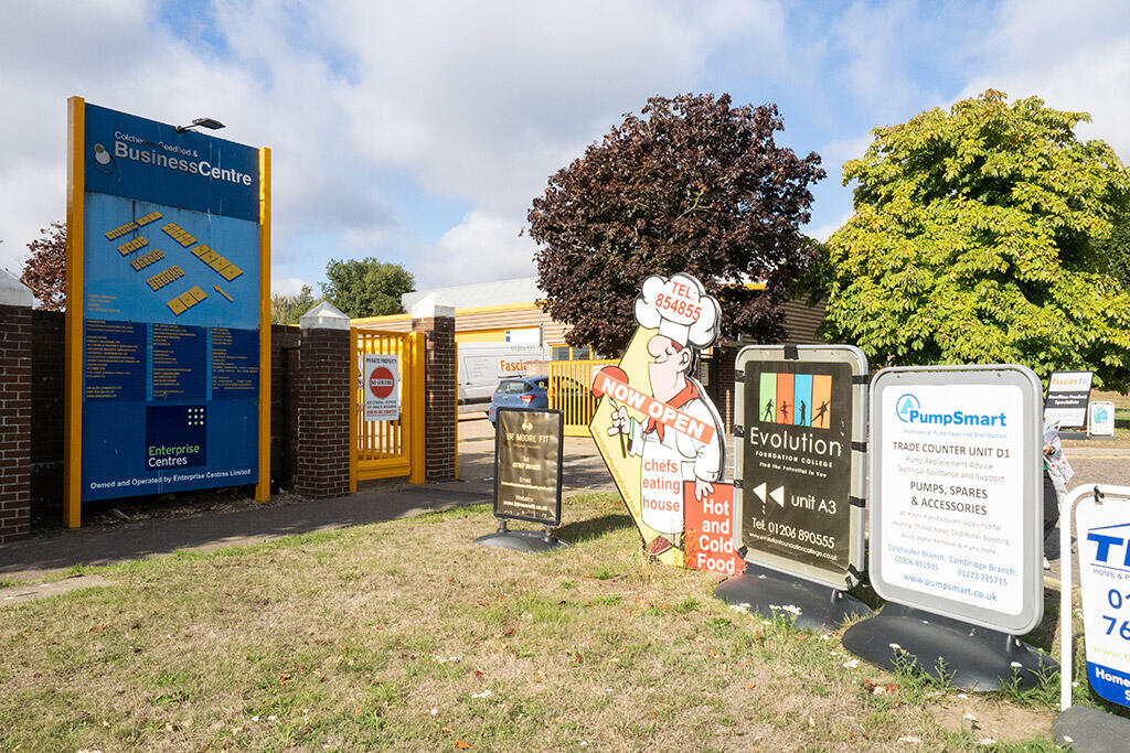 Colchester site entrance