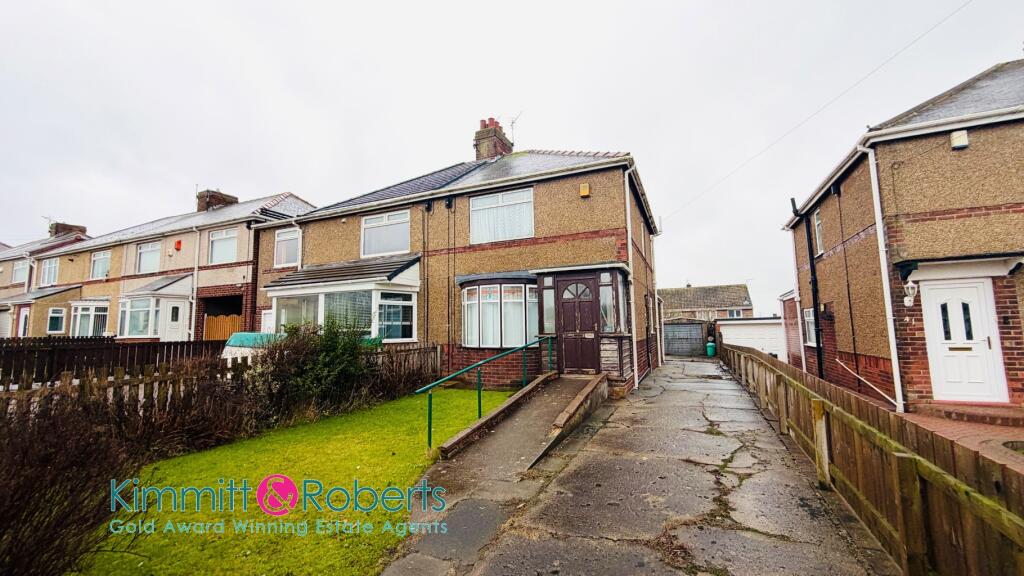 3-bed semi-detached on Station Road South, Murton, Seaham, Durham, SR7 9SE, £150,000