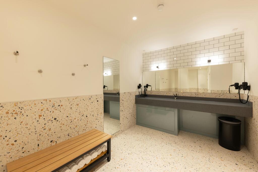 Showers and lockers