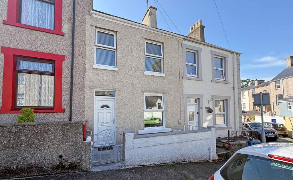 3-bed terraced on Marcus Street, Caernarfon, Gwynedd, LL55, £165,000