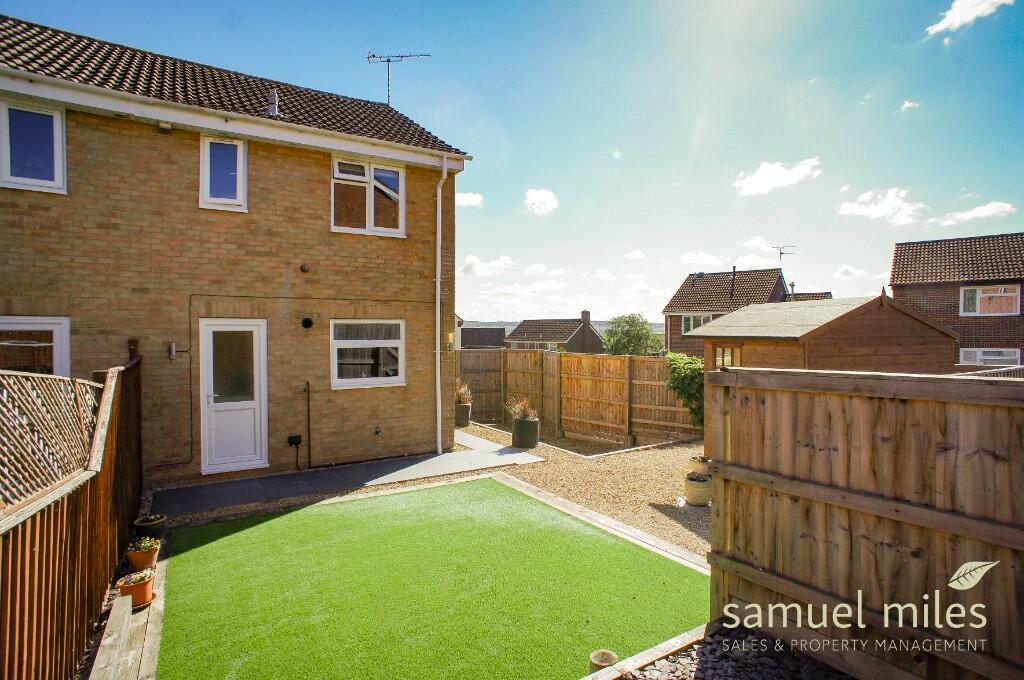 2-bed semi-detached on Garraways, Royal Wootton Bassett, SN4 8LT, £260,000