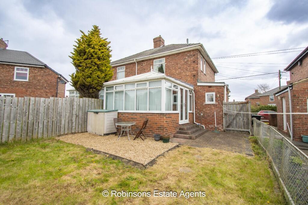 2-bed semi-detached on Grange Crescent, Coxhoe, Durham, £95,000