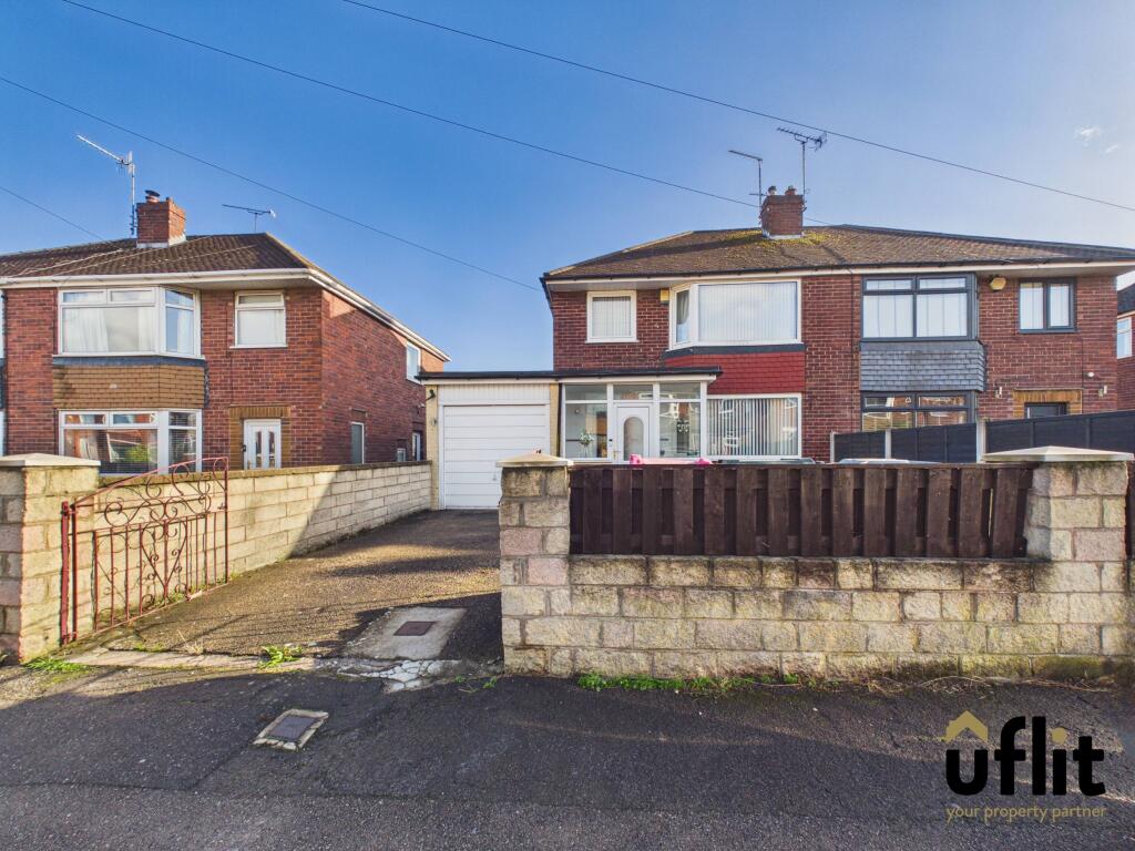 3-bed semi-detached on Pringle Road, Brinsworth, Rotherham, £220,000