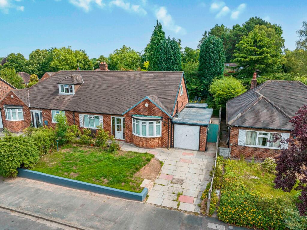 5-bed semi-detached on High Elm Road, Hale Barns, Altrincham, Cheshire, WA15, £650,000