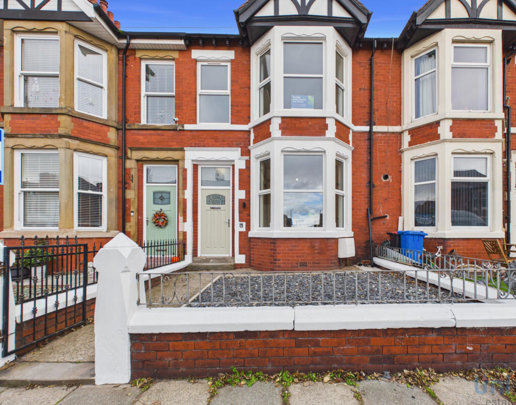 4-bed terraced on Carr Road, Fleetwood, Lancashire, FY7, £172,000