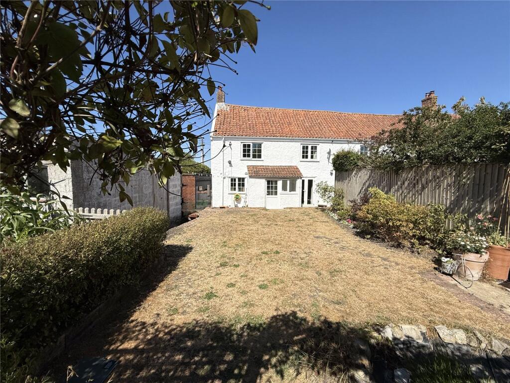 4-bed semi-detached on Gaunts Road, Pawlett, Somerset, TA6, £349,950