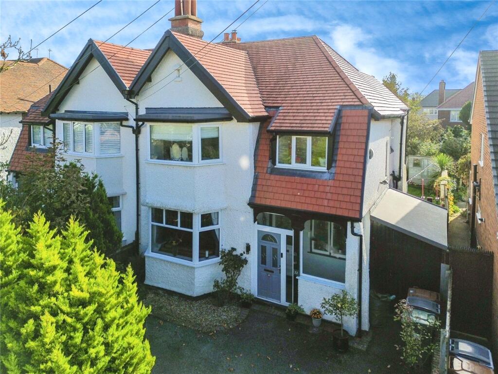 4-bed semi-detached on Parkway, Meols, Wirral, £440,000