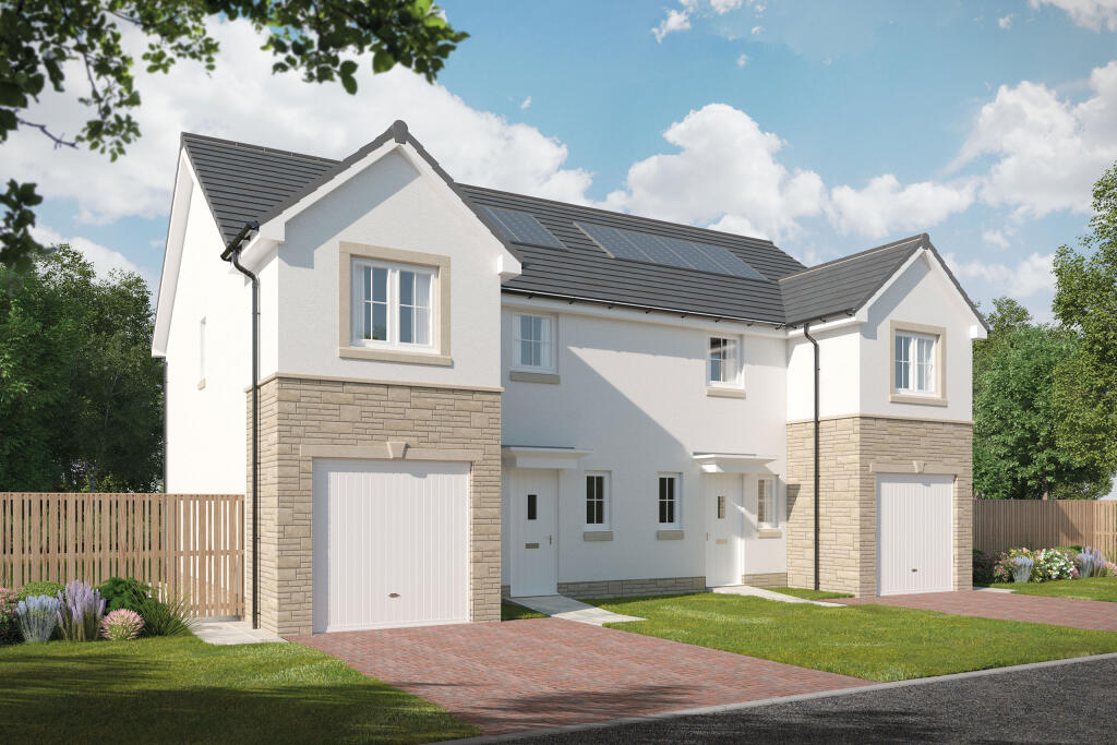 3-bed semi-detached on off Montgomerie Park Drive, 
Irvine,
Ayrshire
KA11 2FY, £260,995