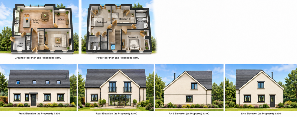 Two building plots for sale on, Park Road, Swarland, Northumberland. - View 2