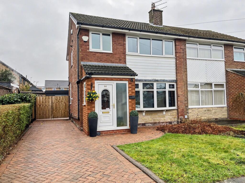 3-bed semi-detached on Harris Drive, Bury, BL9, £300,000