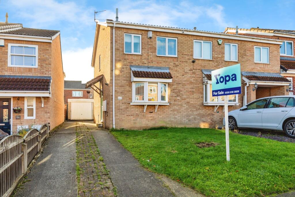 2-bed semi-detached on Pagnell Avenue, Thurnscoe, Rotherham, S63, £120,000
