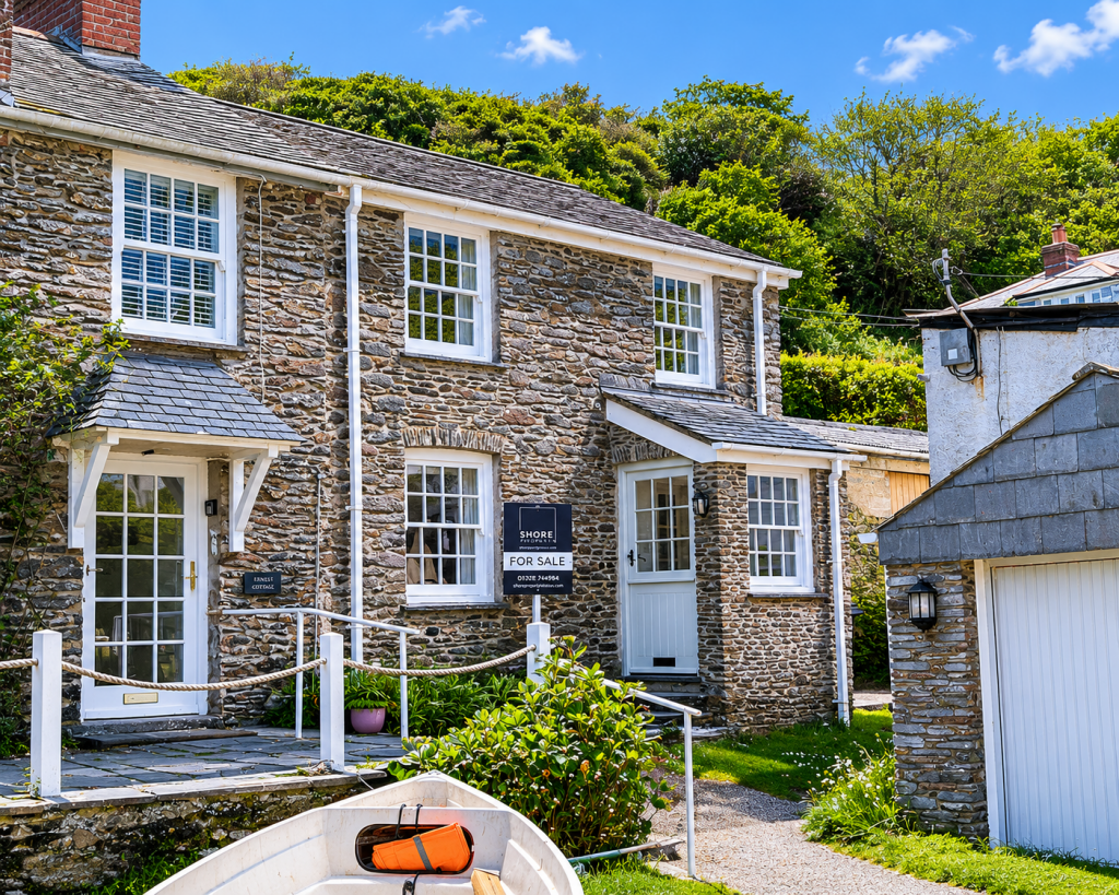 3-bed terraced on Portloe, The Roseland, £500,000