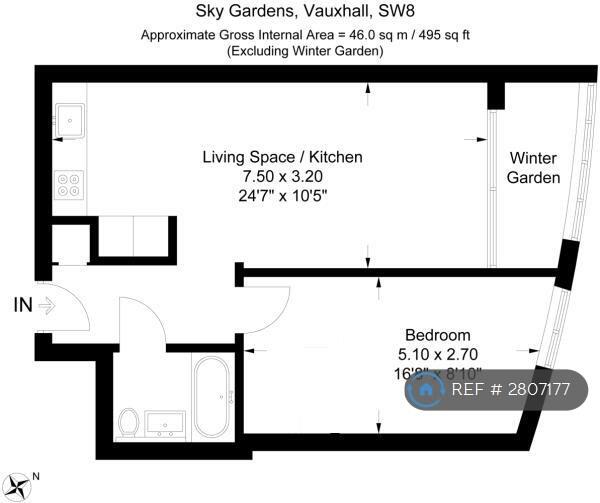 1 bedroom flat for rent