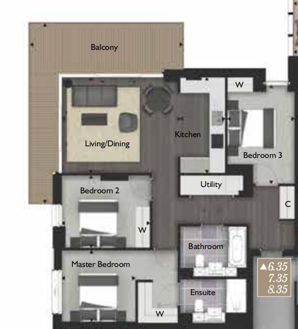 3 bedroom apartment for rent