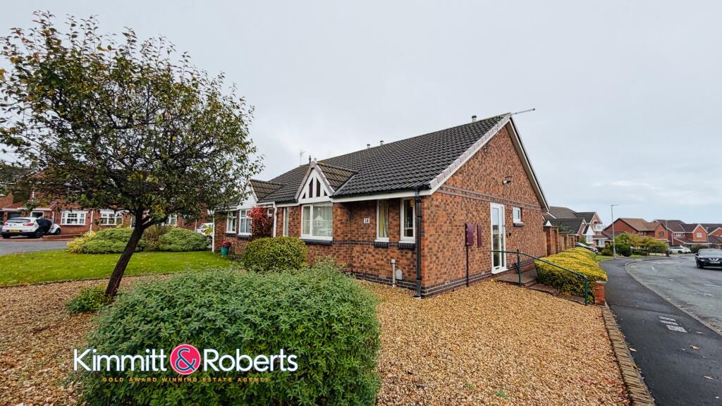 2-bed bungalow on Yarmouth Close, Seaham, Durham, SR7 7RP, £199,950