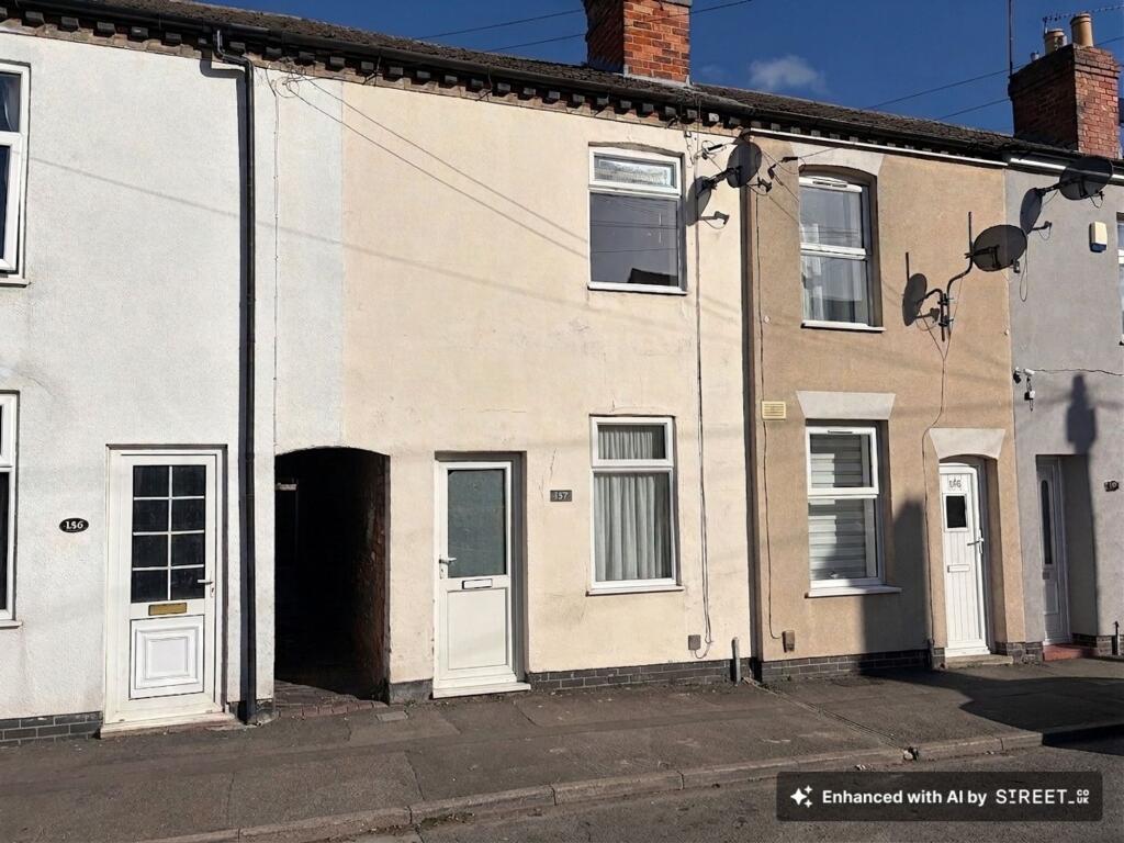 2-bed terraced on Thornley Street, Burton-On-Trent, DE14, £109,500