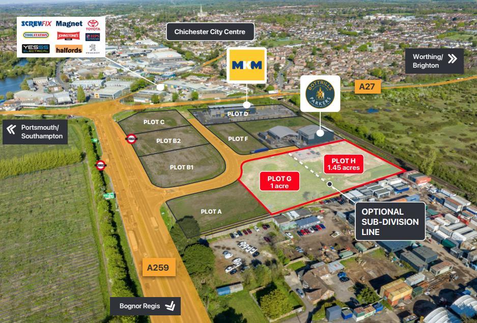 Main image of property: Plot G & H Cathedral Business Park, Bognor Road, Chichester, West Sussex, PO20 1EN
