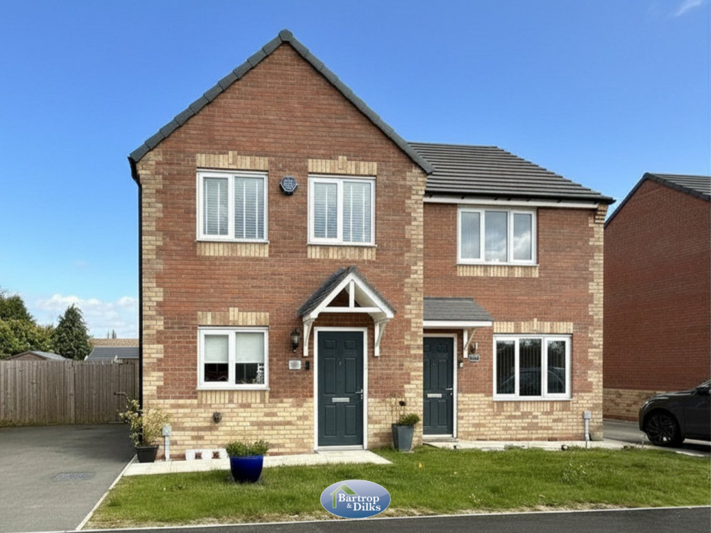 3-bed semi-detached on Dragonfly Way, Rhodesia, Worksop, S80, £190,000