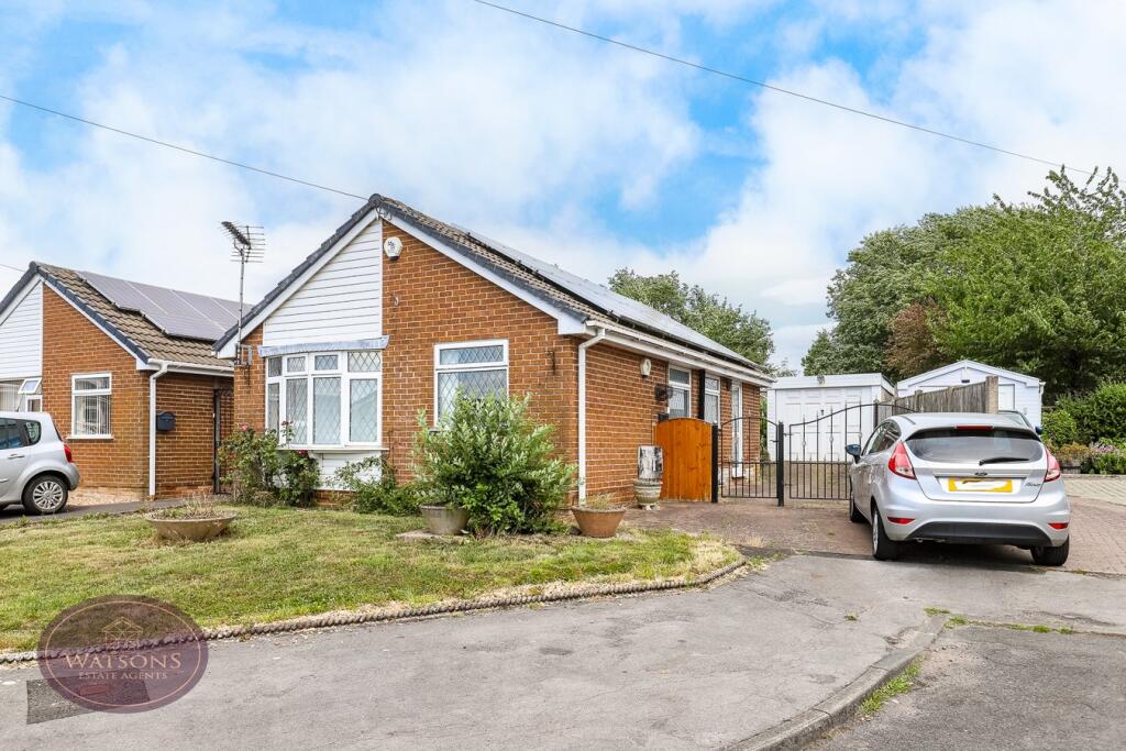2-bed bungalow on Maid Marion Avenue, Selston, Nottingham, NG16, £190,000