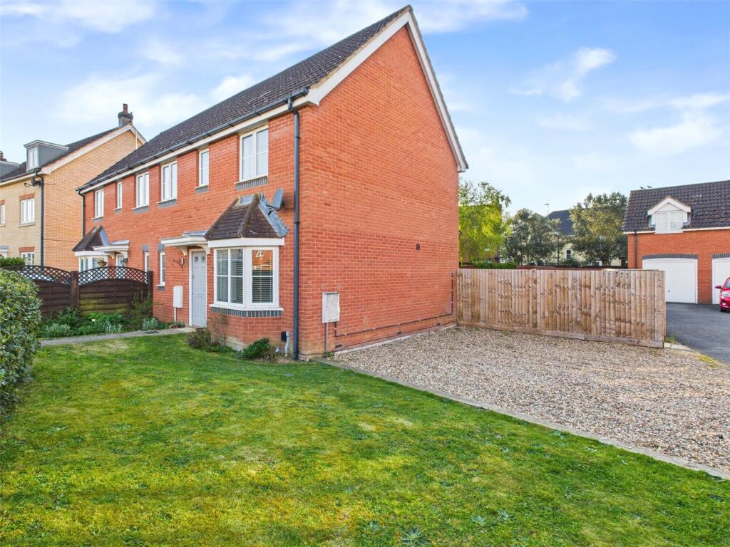 4-bed semi-detached on Magnolia Drive, Rendlesham, Woodbridge, Suffolk, IP12, £325,000
